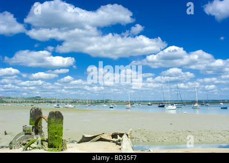 Langstone Harbour Meerblick Stockfoto