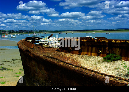 Langstone Harbour Meerblick Stockfoto