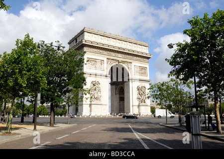 Der Arc de Triomphe, Place Charles de Gaulle, Paris, Frankreich Stockfoto