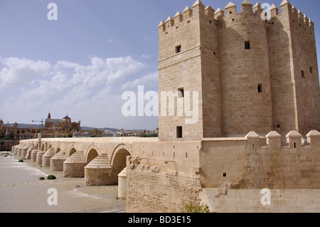 Die römische Brücke über den Fluss Guadalquivir, Cordoba, Provinz Córdoba, Andalusien, Spanien Stockfoto