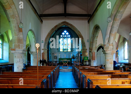 Die Pfarrkirche St. Bartholomäus in der englischen Dorf Rogate in der Nähe von Petersfield in Hampshire Stockfoto