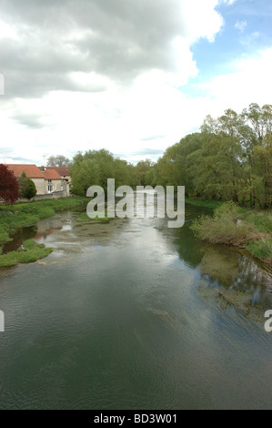 Maas in Domremy la Pucelle 88 Vogesen Neufchateau Frankreich Europa Stockfoto