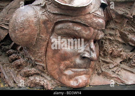 Details zu Schlacht of Britain Memorial, am Ufer der Themse, London, UK. Stockfoto