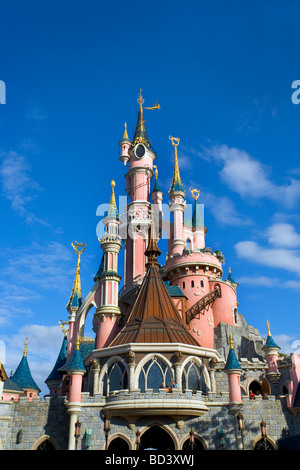 Sleeping Beauty Castle, Disneyland Paris, Frankreich Stockfoto