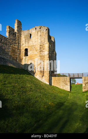 Warkworth Castle Warkworth Northumberland England Stockfoto