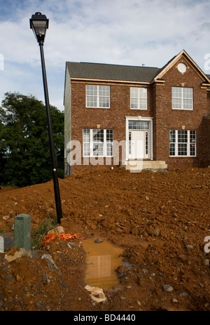 31. Juli 2009 – Winchester, Virginia – Wohnsiedlung Bau- und Einheiten zum Verkauf in eine nördliche Virginia Gehäuse Kom Stockfoto