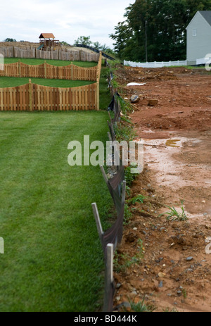 31. Juli 2009 – Winchester, Virginia – Wohnsiedlung Bau- und Einheiten zum Verkauf in eine nördliche Virginia Gehäuse Kom Stockfoto