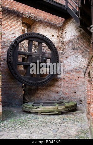 Architektur des Schlosses in Malbork (Marienburg sterben) im XIII. Jahrhundert in Preußen durch den Deutschen Orden als eine Ordensburg errichtet. Stockfoto