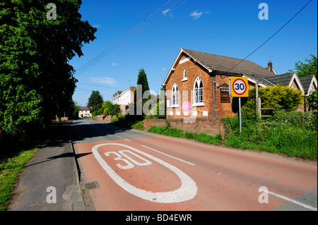 Ashton Hayes in Cheshire Britains erste CO2-neutrale Dorf werden soll... Stockfoto