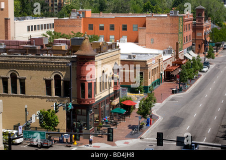 Geschäft Bezirk Innenstadt von Boise, Idaho Stockfoto