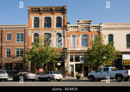 Historische 25. Straße in Ogden in Utah Stockfoto