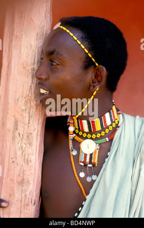 Samburu Krieger Kenia Stockfoto