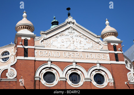 Grand Opera House, viktorianischen architektonisches Detail verzierte, Belfast, Nordirland. Von Frank Matcham konzipiert. Stockfoto