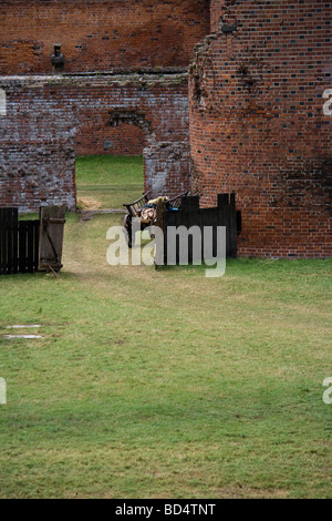 Architektur des Schlosses in Malbork (Marienburg sterben) im XIII. Jahrhundert in Preußen durch den Deutschen Orden als eine Ordensburg errichtet. Stockfoto