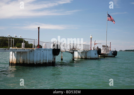 Marina auf einer Lake Erie Insel in Bay USA USA Ohio USA USA USA Niemand horizontal Hi-res Stockfoto