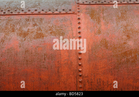 Eine Metalloberfläche Stockfoto