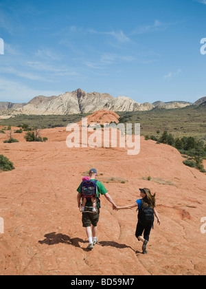 Ein paar am Red Rock Stockfoto