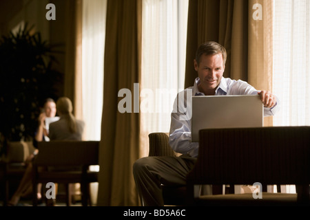 Business-Leute in der lobby Stockfoto