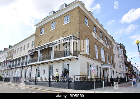 Historische Royal Hotel, Royal Terrace und High Street, Southend-on-Sea, Essex, England, Vereinigtes Königreich Stockfoto