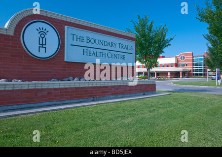 Der vordere Eingang an der Grenze Trails Health Center in der Nähe von Winkler Manitoba Kanada Stockfoto