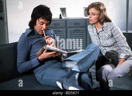 PAUL McCARTNEY und Frau Linda Eastman über 1972 Stockfoto