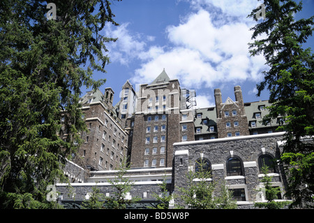 Berühmtes Fairmount Hotel im Banff National Park in Alberta, Kanada Stockfoto