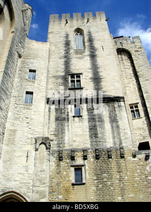 Palais des Papes in Avignon in der Provence in Frankreich Stockfoto