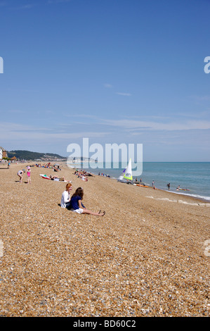 Strand und Promenade, Hythe, Kent, England, Vereinigtes Königreich Stockfoto