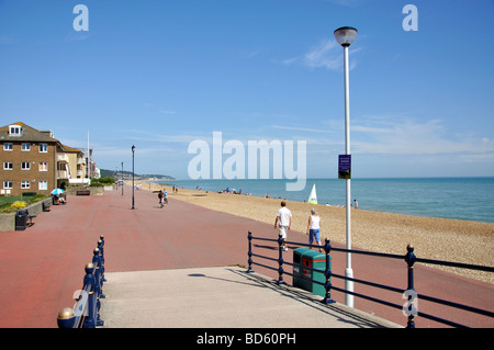 Strand und Promenade, Hythe, Kent, England, Vereinigtes Königreich Stockfoto