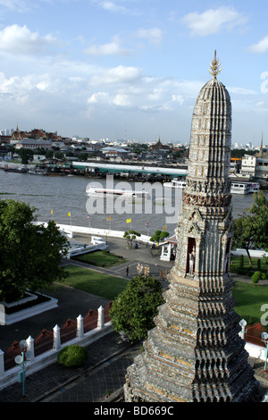 Wat Arun Tempel der Morgenröte, Bangkok, Thailand Stockfoto