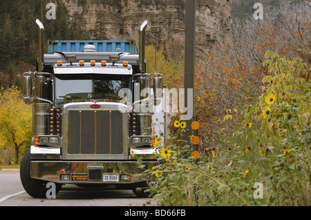 18-Wheeler Big Rig Truck Stockfoto