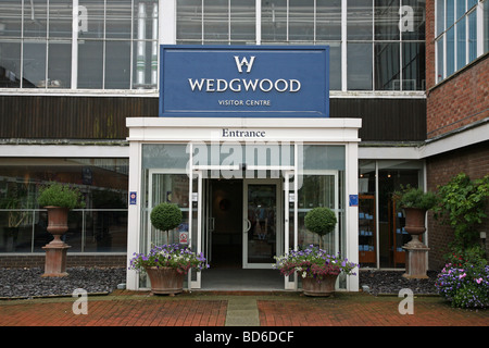 Eingang zum Wedgwood Besucherzentrum Barlaston Stoke-on-Trent Stockfoto