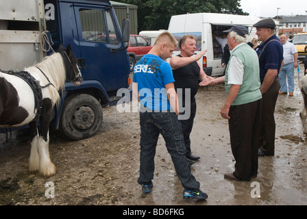 Brigg Horse Fair Brigg Lincolnshire England Gypsy Horse Traders 2009 2000s HOMER SYKES Stockfoto