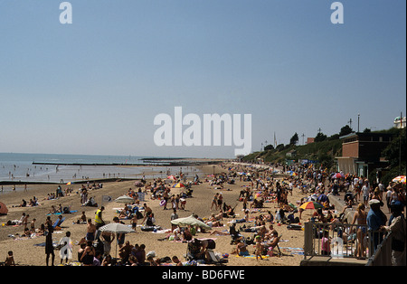 Der Strand, Clacton on Sea, Essex. Stockfoto