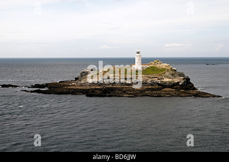 Godrevy Point Cornwall Leuchtturm Stockfoto