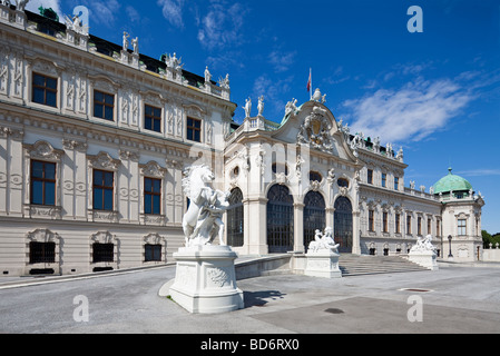 Oberen Schloss Belvedere, Wien, Österreich Stockfoto