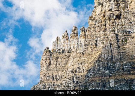 Detail der Clements Berg von Logan Pass im Glacier Nationalpark Stockfoto