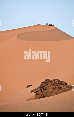 Libyen-Sahara Wüste Akakus felsigen Bereich Stockfoto