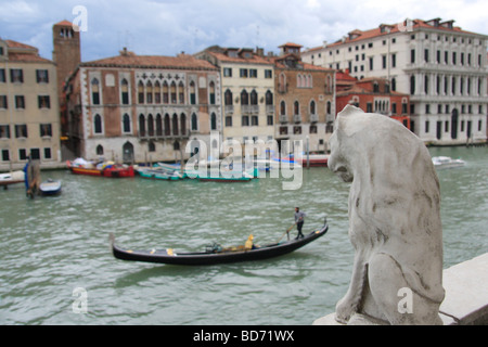 Blick von Ca d ' Oro über den Canal Grande. Venedig, Italien. Stockfoto