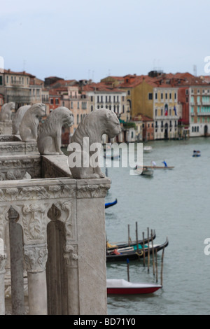 Blick von Ca d ' Oro über den Canal Grande. Venedig, Italien. Stockfoto