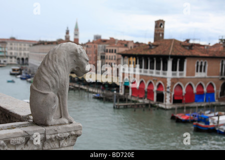 Blick von Ca d ' Oro über den Canal Grande. Venedig, Italien. Stockfoto