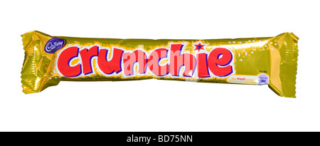 Cadbury Crunchie Schokoriegel im Studio gedreht Stockfoto