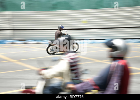 Verkehr in George Town in Penang, Malaysia Stockfoto