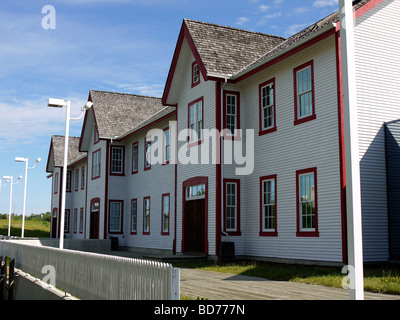 Fort Calgary Mountie Museum in Calgary, die größte Stadt in der Provinz Alberta, Kanada. Stockfoto