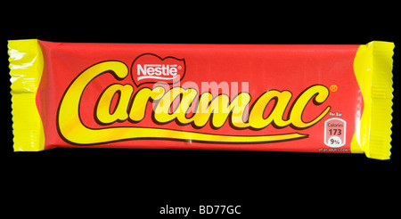 Nestle Schokoriegel Caramac im Studio gedreht Stockfoto