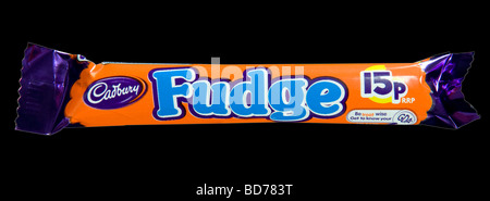 Cadbury Fudge Schokolade Bar im Studio gedreht Stockfoto