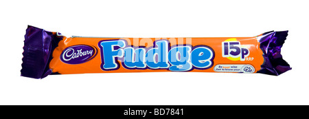 Cadbury Fudge Schokolade Bar im Studio gedreht Stockfoto