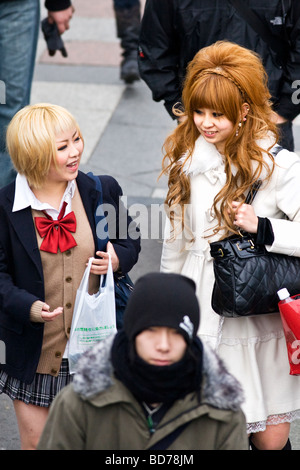 Junge Menschen in Harajuku, Tokyo, Japan Stockfoto