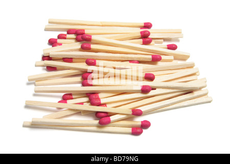 Haufen von Match-Sticks Stockfoto