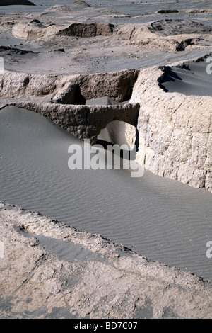 Das Dorf Tulor, archäologischen Ruinen in der Atacama-Wüste, in der Nähe von San Pedro de Atacama, Chile Stockfoto